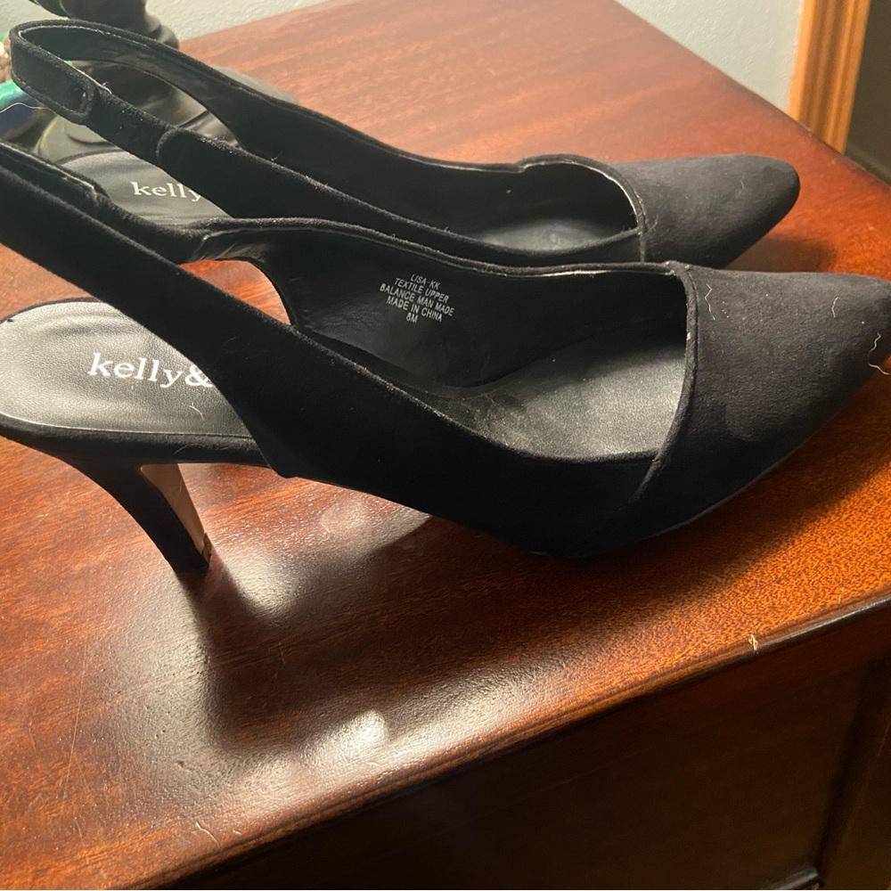 Kelly & Katie heels, black. 8.5 size
